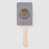 モダンカントリー風車グレー石の納屋での結婚式 ハンドファン (正面)