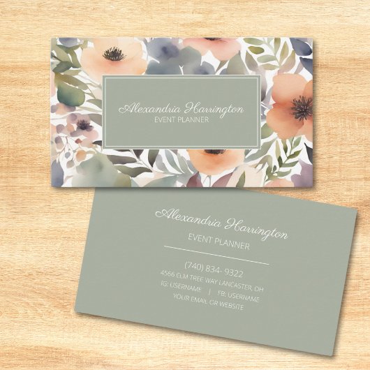 モダンカントリー フラワーズ 名刺