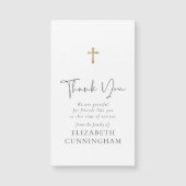 モダンカードフェイク金ゴールドクロス記念カード (正面)