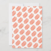 モダンカーニバルサーカスフェスティバルショーキッド誕生日 招待状 (裏面)