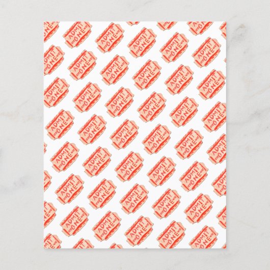 モダンカーニバルサーカス誕生日パーティーメニューを表示 (裏面)