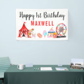 モダンカーニバル回路フェスティバルショー子供の誕生日 横断幕 (トレードショー)