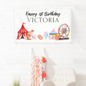 モダンカーニバル回路フェスティバルショー子供の誕生日 横断幕 (インサイチュ)