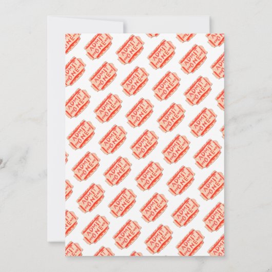 モダンカーニバル回路フェスティバルパーティーキッド誕生日 招待状 (裏面)