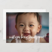 モダンガイエレガントドの親提案書フォトカード 招待状 (正面/裏面)