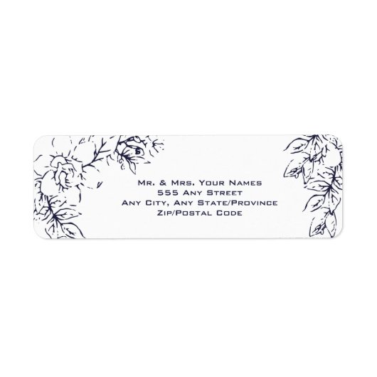 モダンガーデニア、海軍と赤面結婚、 ラベル (正面)