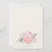 モダンガーデン 牡丹 ウェディング 招待状 (裏面)