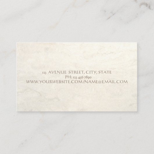 モダンガーリーおもしろい恋の馬 名刺 (裏面)