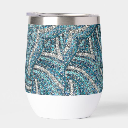 モダンガーリーエレガントターコイズ旋回名前をカスタムする (右面)