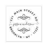 モダンガーリーエレガント書道シック セルフインキングスタンプ (デザイン)