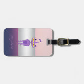 モダンガーリーエレガント猫 ラゲッジタグ (正面横)