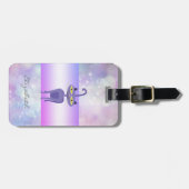 モダンガーリーエレガント《写真》ぼけ味お洒落猫 ラゲッジタグ (正面横)