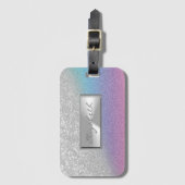 モダンガーリーエレガント《写真》ぼけ味グラデーション、フレーム ラゲッジタグ (正面縦)