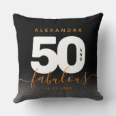 モダンガーリーオレンジ50と素晴らしい クッション (裏面)