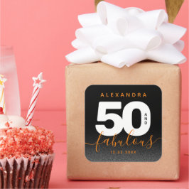 モダンガーリーオレンジ50と素晴らしい スクエアシール