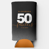 モダンガーリーオレンジ50と素晴らしい スリム缶クーラー (正面)