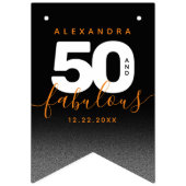 モダンガーリーオレンジ50と素晴らしい バンティングフラッグ (第1の旗)