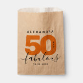 モダンガーリーオレンジ50と素晴らしい フェイバーバッグ (正面)