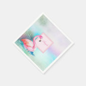 モダンガーリーカラフル愛らしい炎 スタンダードカクテルナプキン (角)