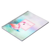 モダンガーリーカラフル愛らしい炎 ノートブック (左側)