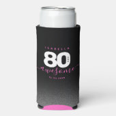 モダンガーリーピンク80と素晴らし スリム缶クーラー (Seltzer正面)