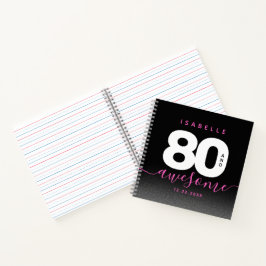 モダンガーリーピンク80と素晴らし ノートブック