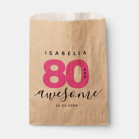 モダンガーリーピンク80と素晴らし フェイバーバッグ (正面)