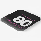 モダンガーリーピンク80と素晴らし ペーパープレート (傾斜あり)