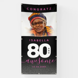 モダンガーリーピンク80と素晴らし 横断幕