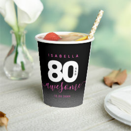 モダンガーリーピンク80と素晴らし 紙コップ