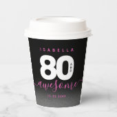 モダンガーリーピンク80と素晴らし 紙コップ (正面)