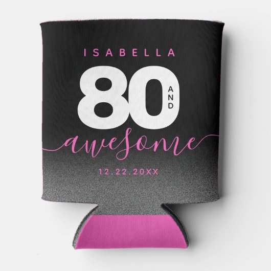 モダンガーリーピンク80と素晴らし 缶クーラー (正面)