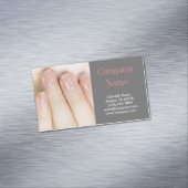 モダンガーリーファッション美しいサロンネイルアーティスト マグネット名刺 (インサイチュ)