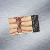 モダンガーリーファッション美しいスパネイルサロン マグネット名刺 (インサイチュ)