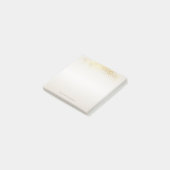 モダンガーリーフェイク金ゴールド紙吹雪パーソナライズされた ポストイット (アングル)