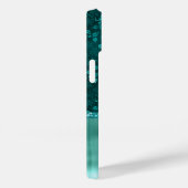 モダンガーリーフローラグリッターきらめくパーソナライズされた Case-Mate iPhoneケース (裏面 / 右)