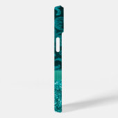 モダンガーリーフローラグリッターパーソナライズされた型 Case-Mate iPhoneケース (裏面 / 右)