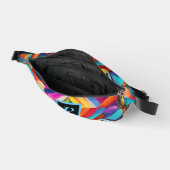 モダンガーリー抽象芸術カラフル図 ファニーパック (見開き)