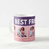 モダンガーリー数々の写真スクリプトトレンディー コーヒーマグカップ (正面左)