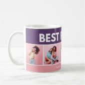 モダンガーリー数々の写真スクリプトトレンディー コーヒーマグカップ (左)