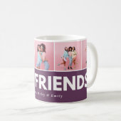 モダンガーリー数々の写真スクリプトトレンディー コーヒーマグカップ (正面右)