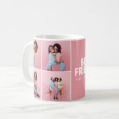 モダンガーリー数々の写真スクリプトトレンディー コーヒーマグカップ (正面左)