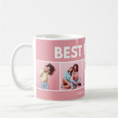 モダンガーリー数々の写真スクリプトトレンディー コーヒーマグカップ (左)