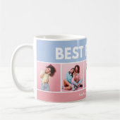 モダンガーリー数々の写真スクリプトトレンディー コーヒーマグカップ (左)