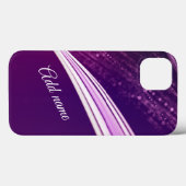 モダンガーリー紫スタイリッシュ Case-Mate iPhoneケース (裏面 (横))