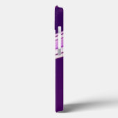 モダンガーリー紫スタイリッシュ Case-Mate iPhoneケース (裏面 / 左)