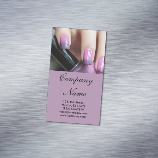 モダンガーリー美しいサロンファッションネイルアーティスト マグネット名刺 (インサイチュ)