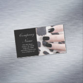 モダンガーリー美しいファッションネイルサロンネイルアーティスト マグネット名刺 (インサイチュ)