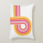 モダンガーリー色のはっきりしたストライプパターン アクセントクッション (正面(垂直))