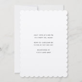 モダンガールベイビーシャワータートル 招待状 (裏面)